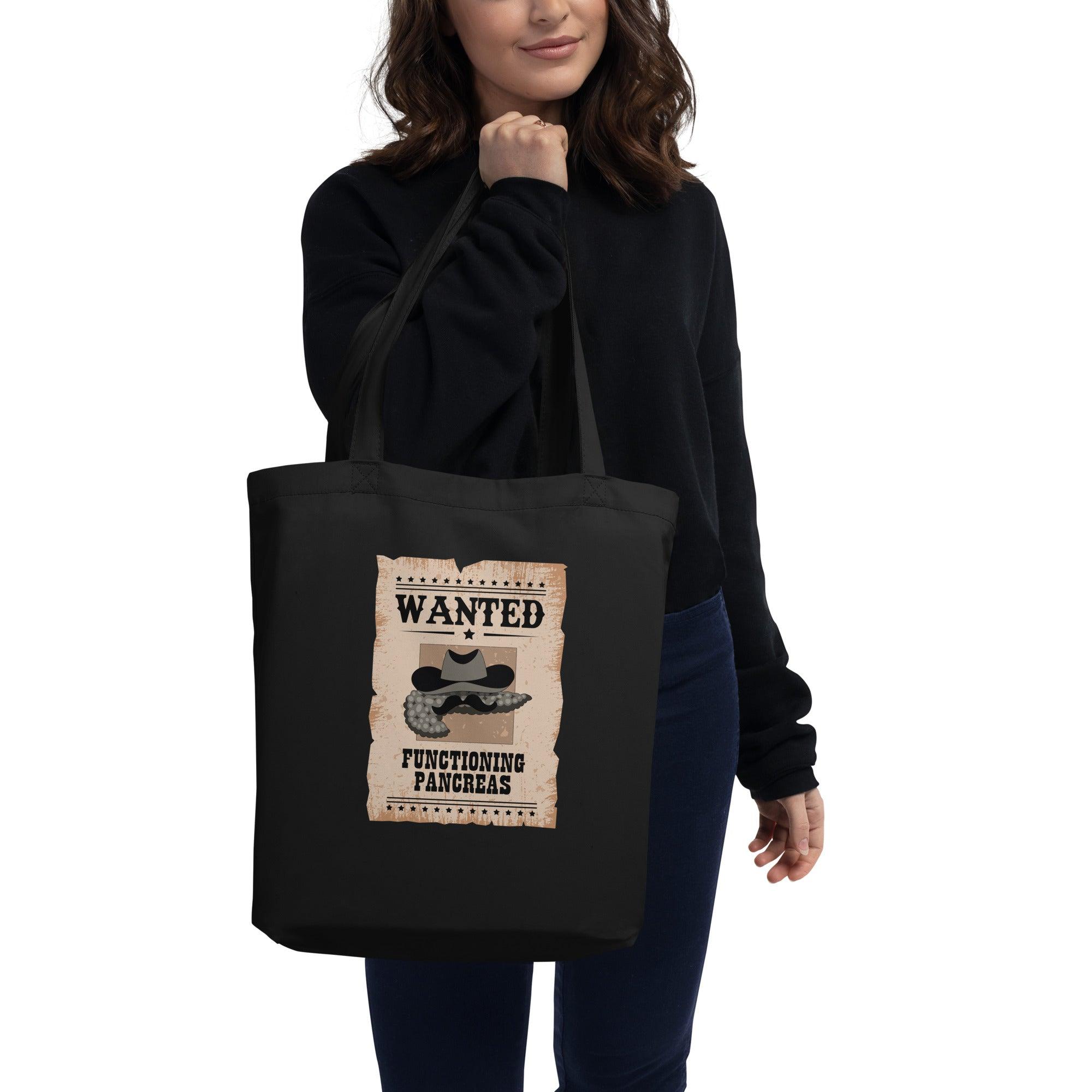ExpressionMed Wanted Poster in Antique Brown Eco Tote Bag