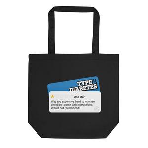 ExpressionMed Type 1 - 1 Star Review Eco Tote Bag