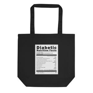 ExpressionMed Diabetic Nutrition Facts Label Eco Tote Bag  Insulin Insights,  