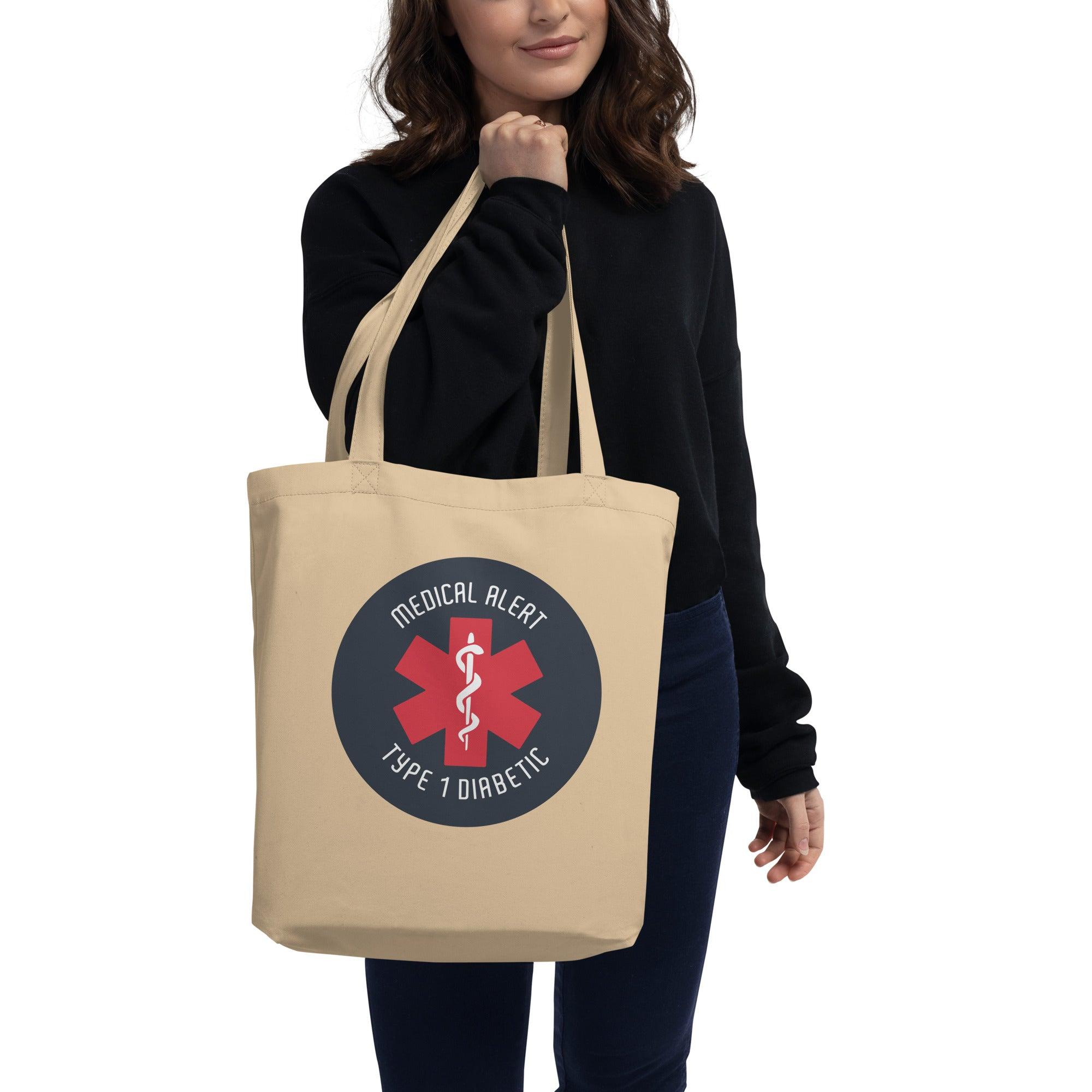 ExpressionMed Type 1 Diabetic Alert Eco Tote Bag