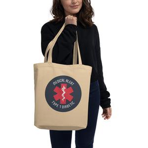 ExpressionMed Type 1 Diabetic Alert Eco Tote Bag