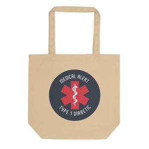 ExpressionMed Type 1 Diabetic Alert Eco Tote Bag