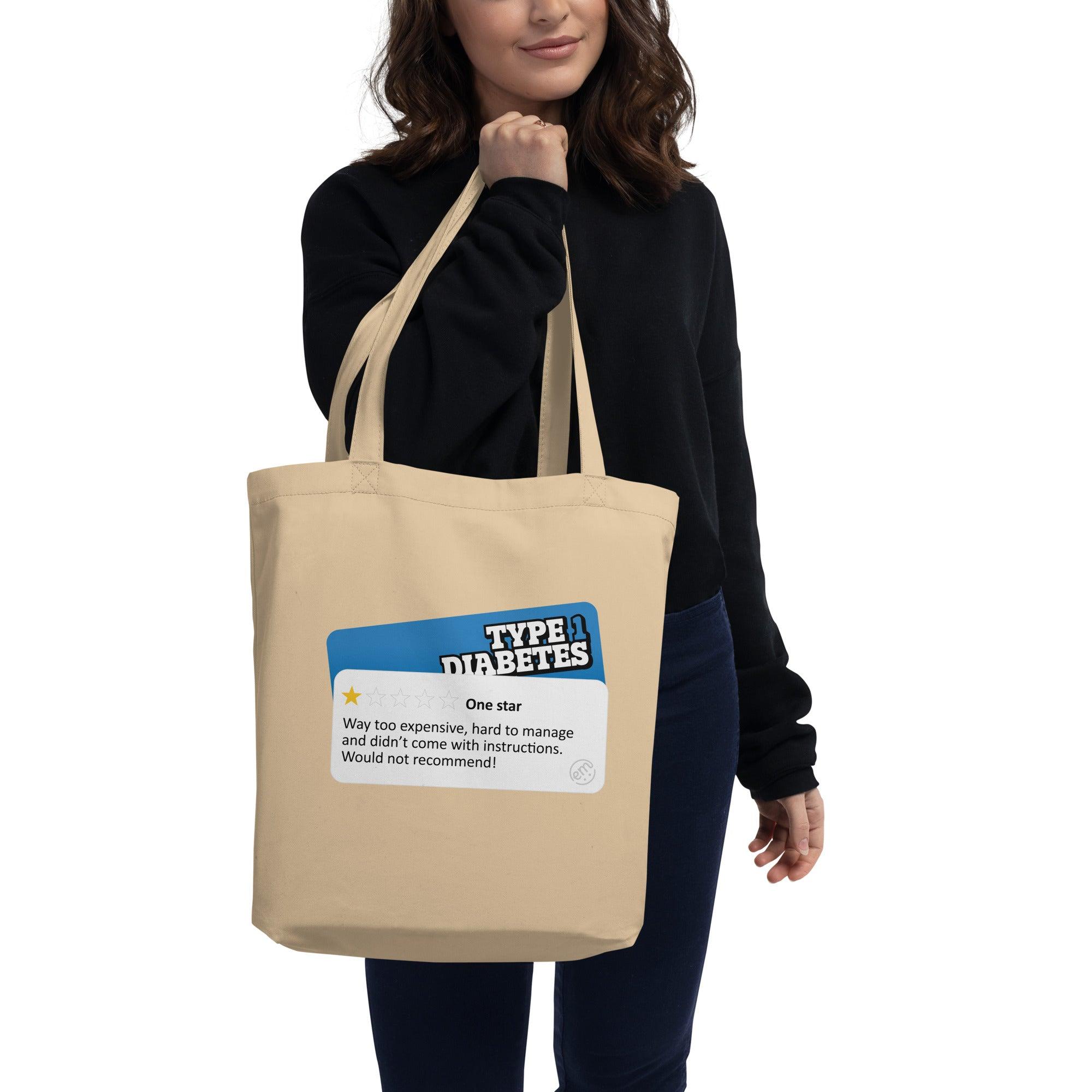 ExpressionMed Type 1 - 1 Star Review Eco Tote Bag