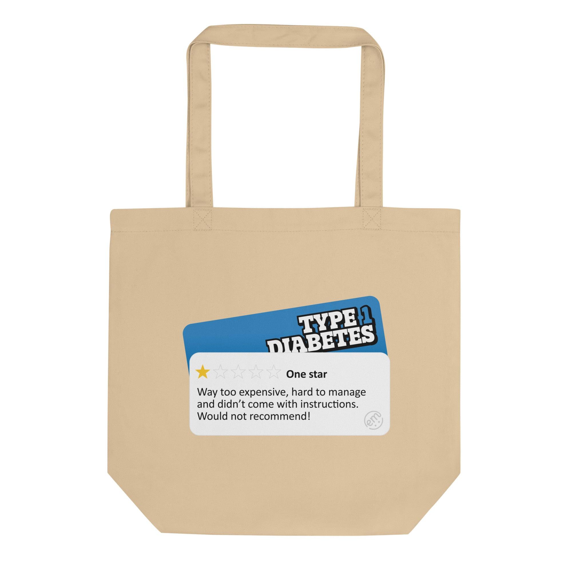 ExpressionMed Type 1 - 1 Star Review Eco Tote Bag