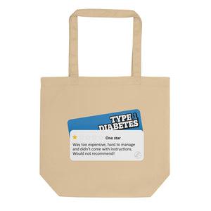 ExpressionMed Type 1 - 1 Star Review Eco Tote Bag