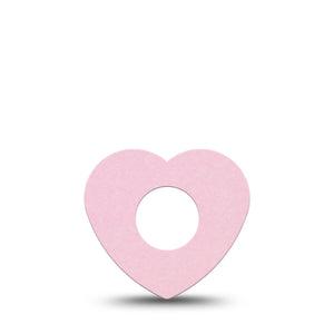 ExpressionMed Baby Pink Infusion Set Heart Shape Tape, 5-Pack Tape Solid Baby Pink, Adhesive Tape Continuous Glucose Monitor Design