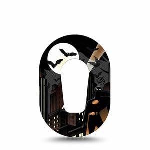 ExpressionMed Bat Man  Dexcom G6 Mini Tape Single Tape Inspired Character, Adhesive Tape CGM Design