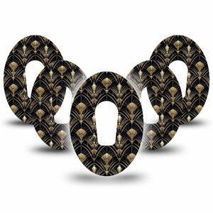 ExpressionMed Midnight Deco Dexcom G6, 5-Pack Retro inspired Best Covers for CGM