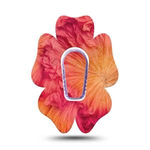 ExpressionMed Ruffles Dexcom G6 Flower, Single Tape and Single Sticker Paper ruffle inspired Adhesive Tape for CGM