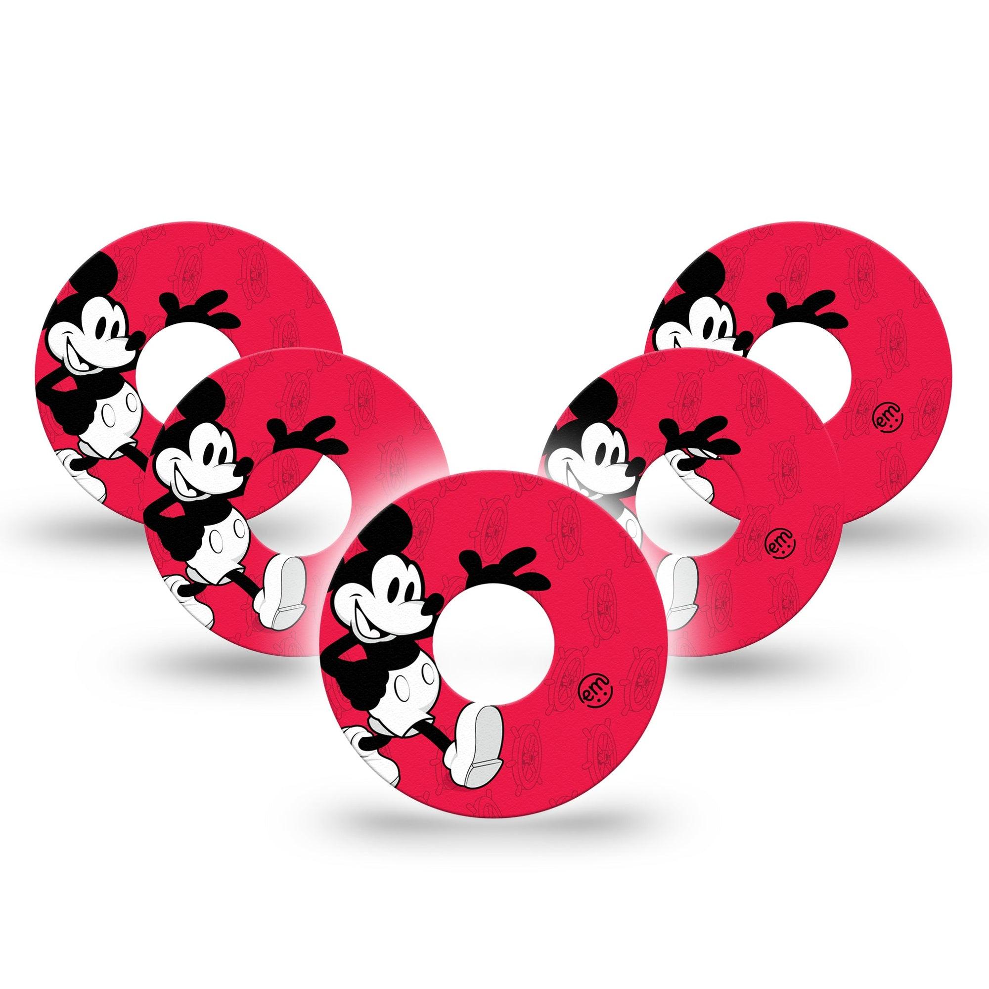 ExpressionMed Magical Mouse Freestyle Libre 3 Tape 5-Pack Disney Mickey Mascot Adhesive Tape CGM Design