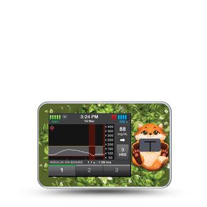 ExpressionMed Fox Tandem T-Slim Sticker, Single Sticker Only Squishmallow Inspired Shape, Vinyl Decoration Pump Design