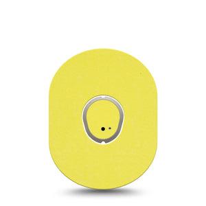 ExpressionMed Butter Yellow Dexcom G7 Tape, Dexcom Stelo Glucose Biosensor System, Single Tape and Single Sticker Warm Yellow, Overlay Tape CGM Design