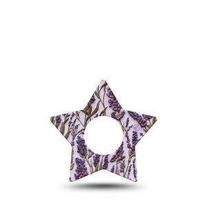 ExpressionMed Stitched Bloom Infusion Star, 5-Pack Threaded florals Waterproof Adhesive Tape For Insulin Pump