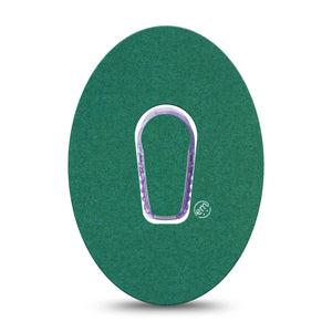 ExpressionMed Forest Green Dexcom G6 Tape, Single Tape and Single Sticker Nature Green Tone, Plaster Continuous Glucose Monitor Design