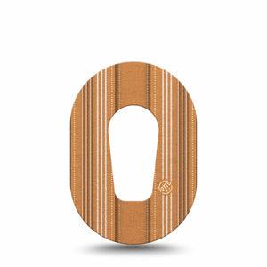 ExpressionMed Golden Oxford Dexcom G6 Mini, Single Tape Golden fabric Adhesive Tape for CGM