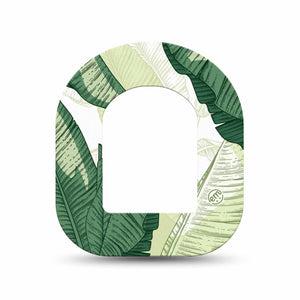 ExpressionMed Palm Leaf Omnipod Mini, Single Tape Shady and sunny leaves Accessories For Pump