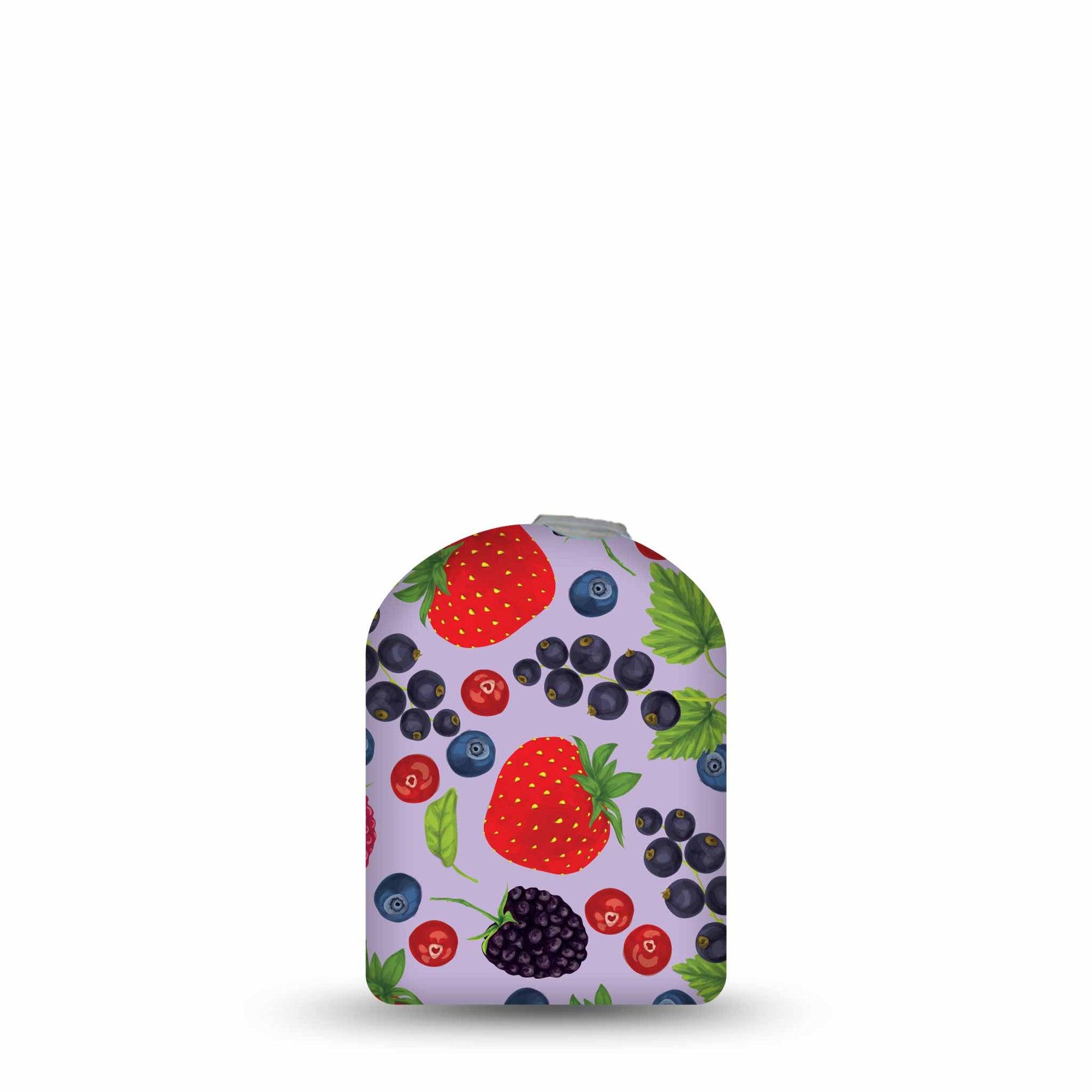 ExpressionMed Wild Berries Pod Full Wrap Sticker Pod Full Wrap Sticker Single Sticker Purple and red berries design Vinyl Graphics Pump design