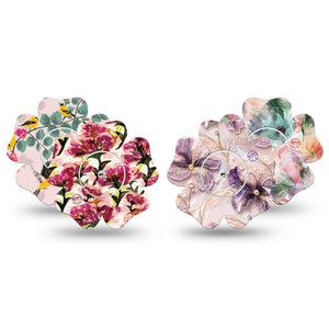 ExpressionMed Warm Florals Freestyle Libre, Libre 2 Plus, and Abbott Lingo Flower, tape and sticker  Pale pink garden Best Covers for CGM