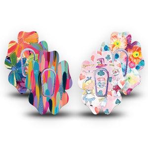 ExpressionMed Soft-Tone Dexcom G6 Flower, tape and sticker soft aesthetic design Decorative Patch for CGM