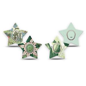 ExpressionMed Tropical Greens Dexcom G7 and Dexcom Stelo Glucose Biosensor System Star, tape and sticker  tropical botanical pattern Plaster for CGM