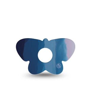 ExpressionMed Watercolor Skies Freestyle Libre 3 and Libre 3 Plus Butterfly Shape Tape Single Tape Cloudy Horizon, Plaster CGM Design