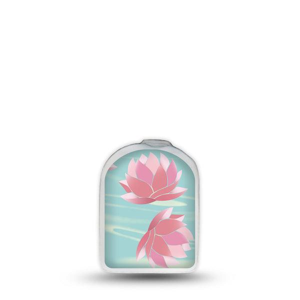 ExpressionMed Meditation Lotus Omnipod Surface Center Sticker Single Sticker Tranquil Flower Vinyl Decoration Pump Design