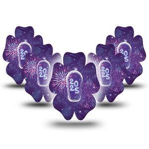 Purple Pink Hued Fireworks,