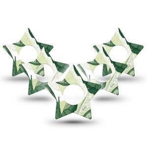 ExpressionMed Palm Leaf Infusion Star, 10-Pack Large plant leaves Waterproof Sensor Cover For Pump