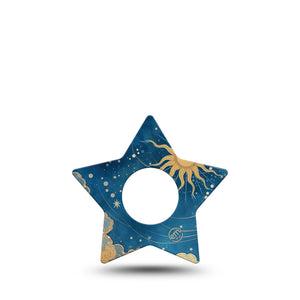 ExpressionMed Mystic Skies Infusion Star, 5-Pack Dreamy sky Waterproof Adhesive Tape For Insulin Pump