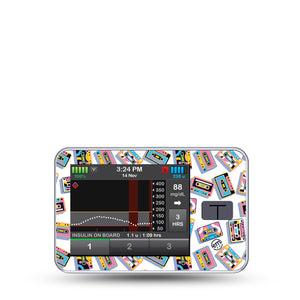 ExpressionMed Rad Duck Tandem T-Slim Sticker Single Sticker Only Pastel Retro Multicolored Cassettes, Vinyl Decoration Pump Design