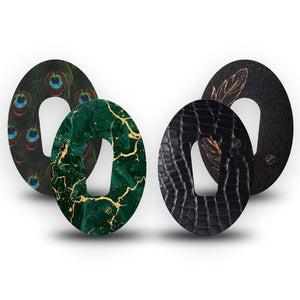 ExpressionMed Velvet Royale Variety Pack Dexcom G6 Tape, 4-Pack Tape Variety High-Contrast Color Design, Plaster Continuous Glucose Monitor Design