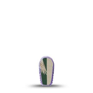 ExpressionMed Tapestry Cranes Dexcom G6 Sticker, Single Sticker Green and white canes trees Decorative Adhesive Tape for CGM