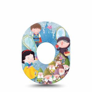 ExpressionMed Snow White Dexcom G7 Tape, Dexcom Stelo Glucose Biosensor System, Single Tape Snow White Characters, Overlay Tape CGM Design
