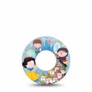 ExpressionMed Snow White Freestyle Libre and Libre 2 Plus Tape, Abbott Lingo, Single Tape Snow White Princess, Fixing Ring Tape Continuous Glucose Monitor Design