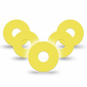 ExpressionMed Butter Yellow Freestyle Libre 3 and Libre 3 Plus Tape, 5-Pack Tape Warm Yellow, Adhesive Tape Continuous Glucose Monitor Design