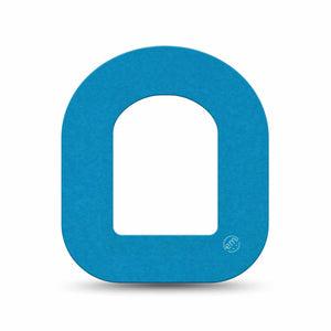 ExpressionMed Teal Omnipod Mini Tape, Single Tape Color Sample Inspired, Adhesive Tape Pump Design