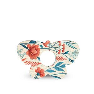 ExpressionMed Desert Wildflower Freestyle Libre 3 and Libre 3 Plus Butterfly, Single Tape Desert floral pattern Waterproof Adhesive Tape for CGM