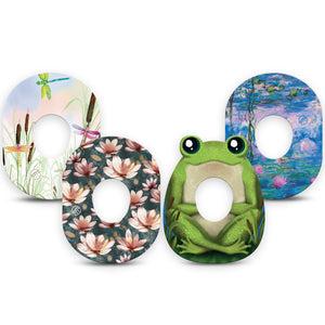 ExpressionMed Pondside Variety Pack Dexcom G7 Tape, Dexcom Stelo Glucose Biosensor System, 4-Pack Tape Variety Magical Characters and Kingdoms, Overlay Tape CGM Design