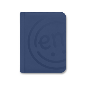 A deep navy-blue collector's book designed to keep all your favorite tapes perfectly sorted and protected.