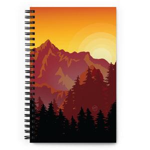 ExpressionMed Sunset Mountain Spiral notebook