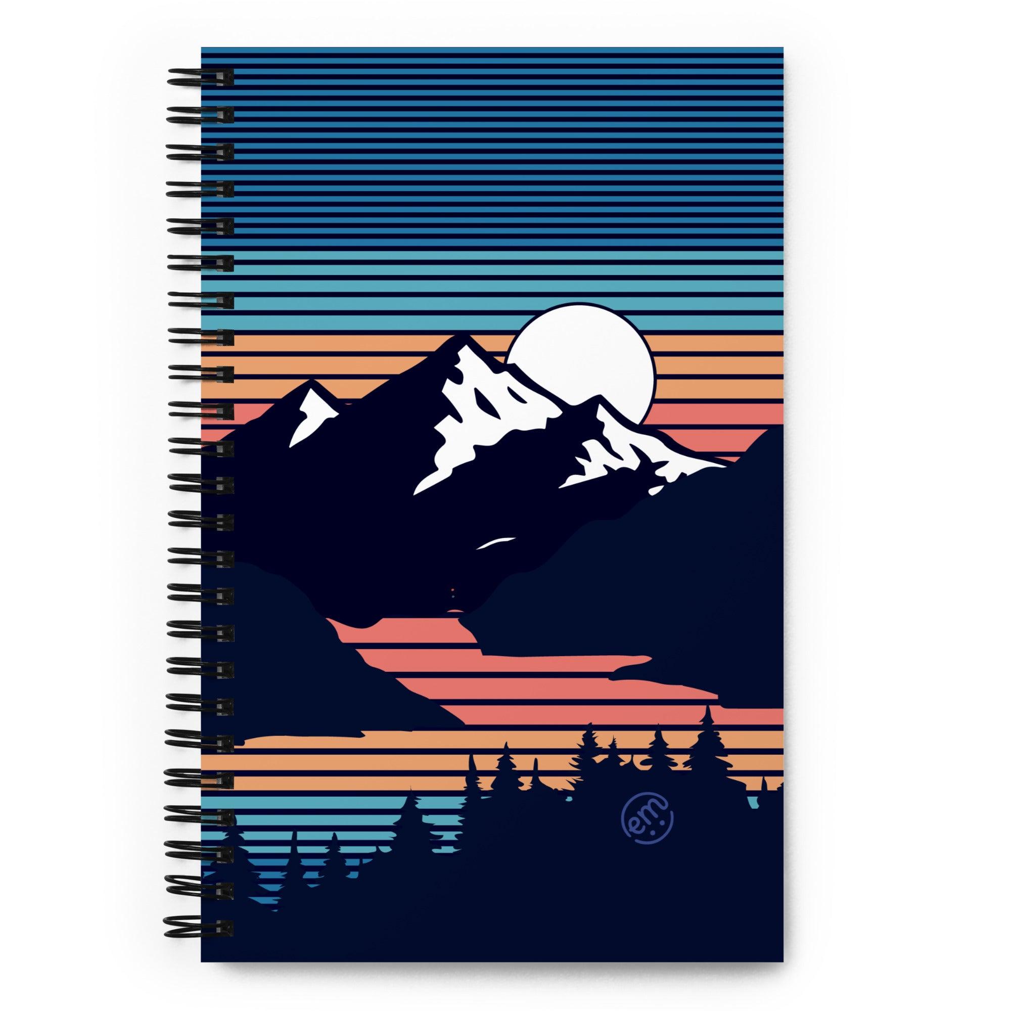 ExpressionMed Retro Mountain Spiral notebook