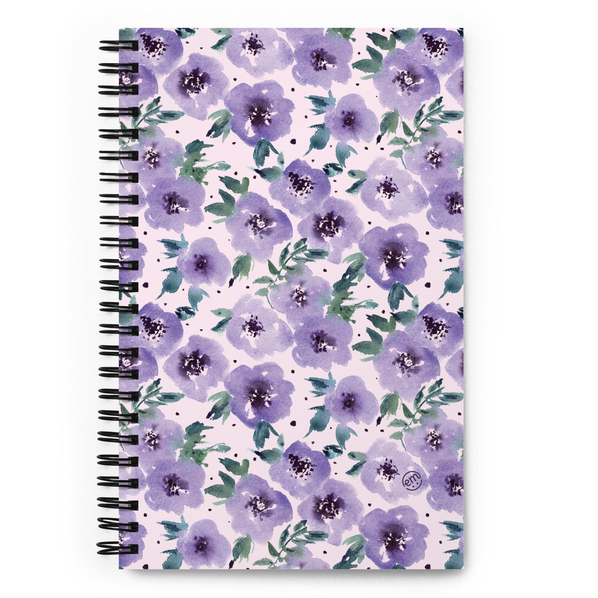 ExpressionMed Flowering Amethyst Spiral notebook