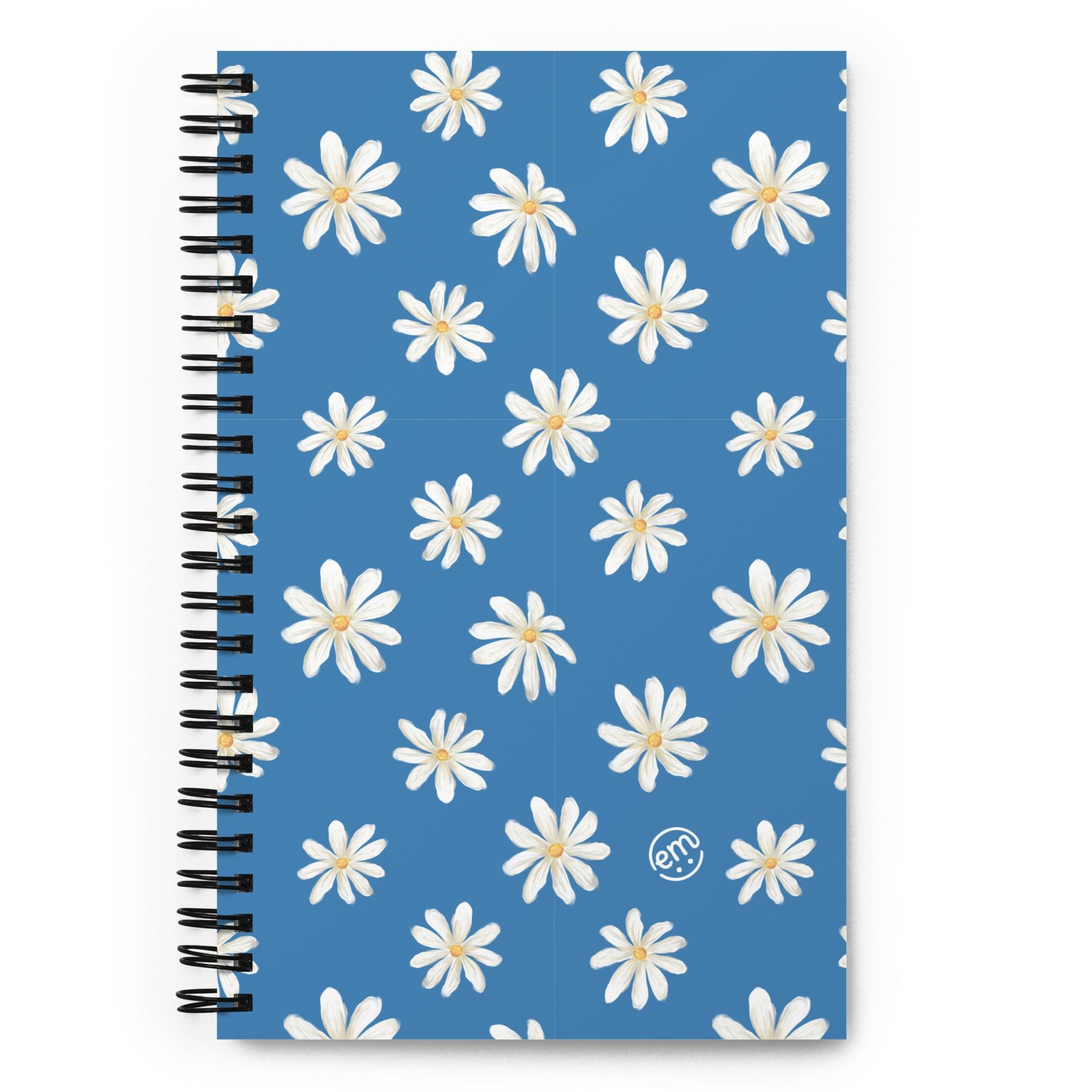 ExpressionMed Painted Daisies Spiral notebook