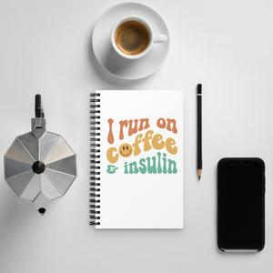 ExpressionMed Coffee and Insulin Spiral notebook