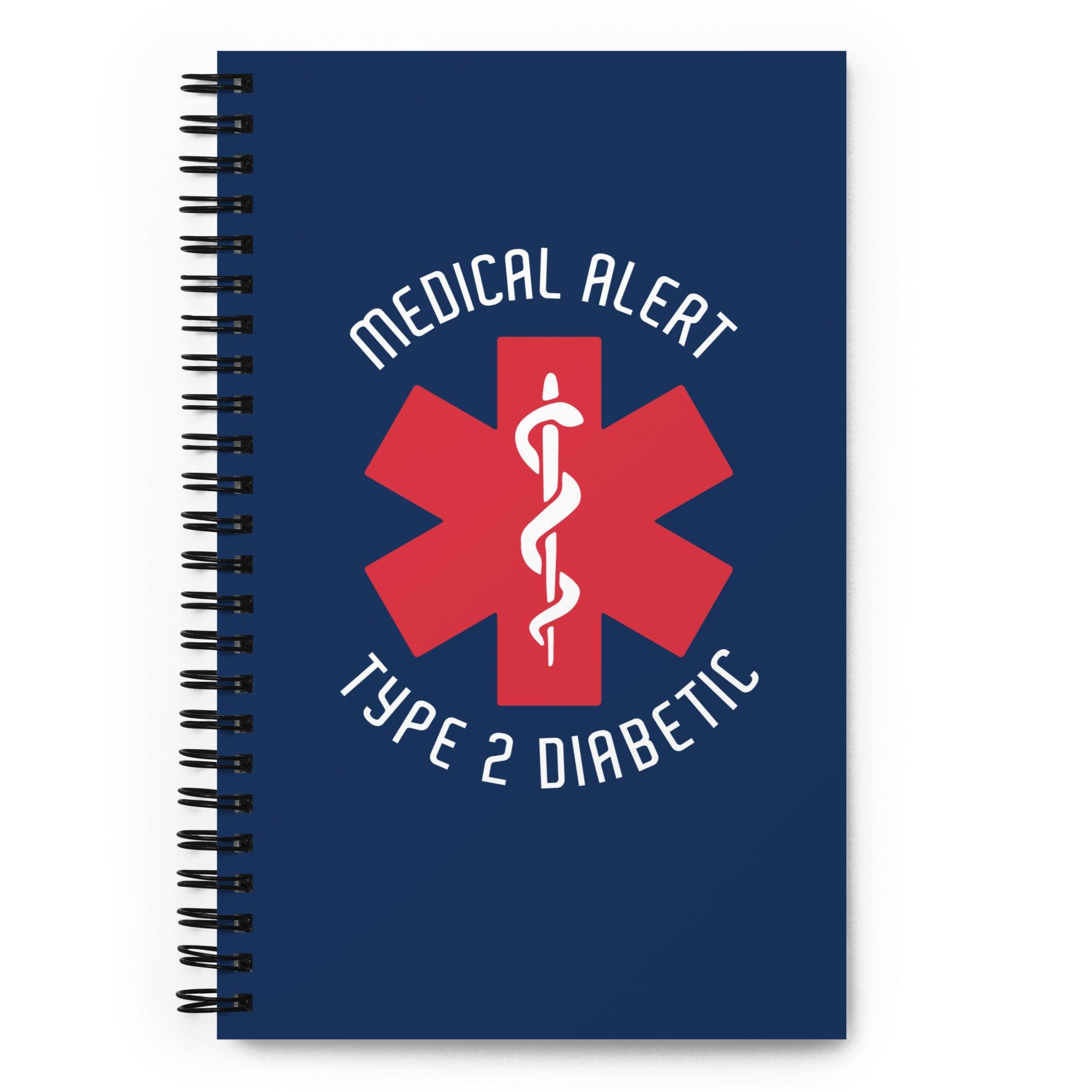 ExpressionMed Type 2 Diabetic Alert Spiral notebook