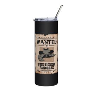 ExpressionMed Wanted Poster in Antique Brown Stainless steel tumbler