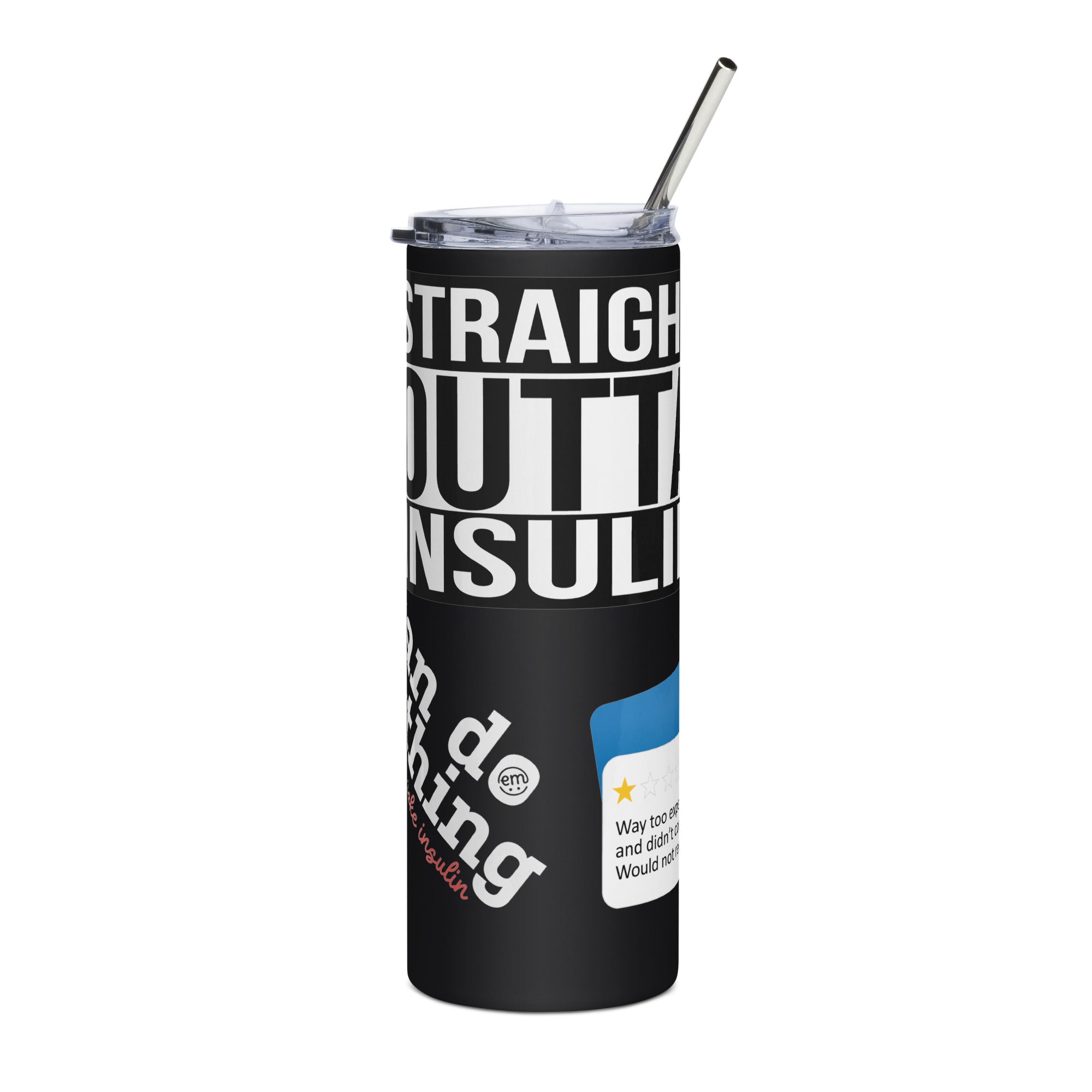 ExpressionMed T1D Sticker Variety Stainless steel tumbler