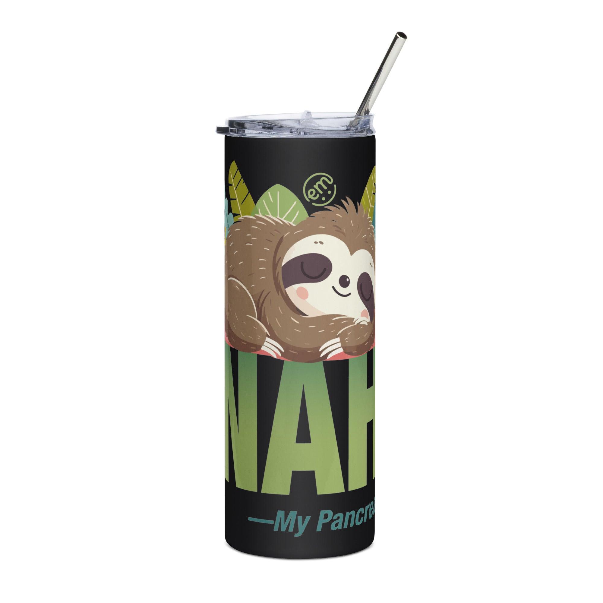 ExpressionMed NAH Sloth Stainless steel tumbler