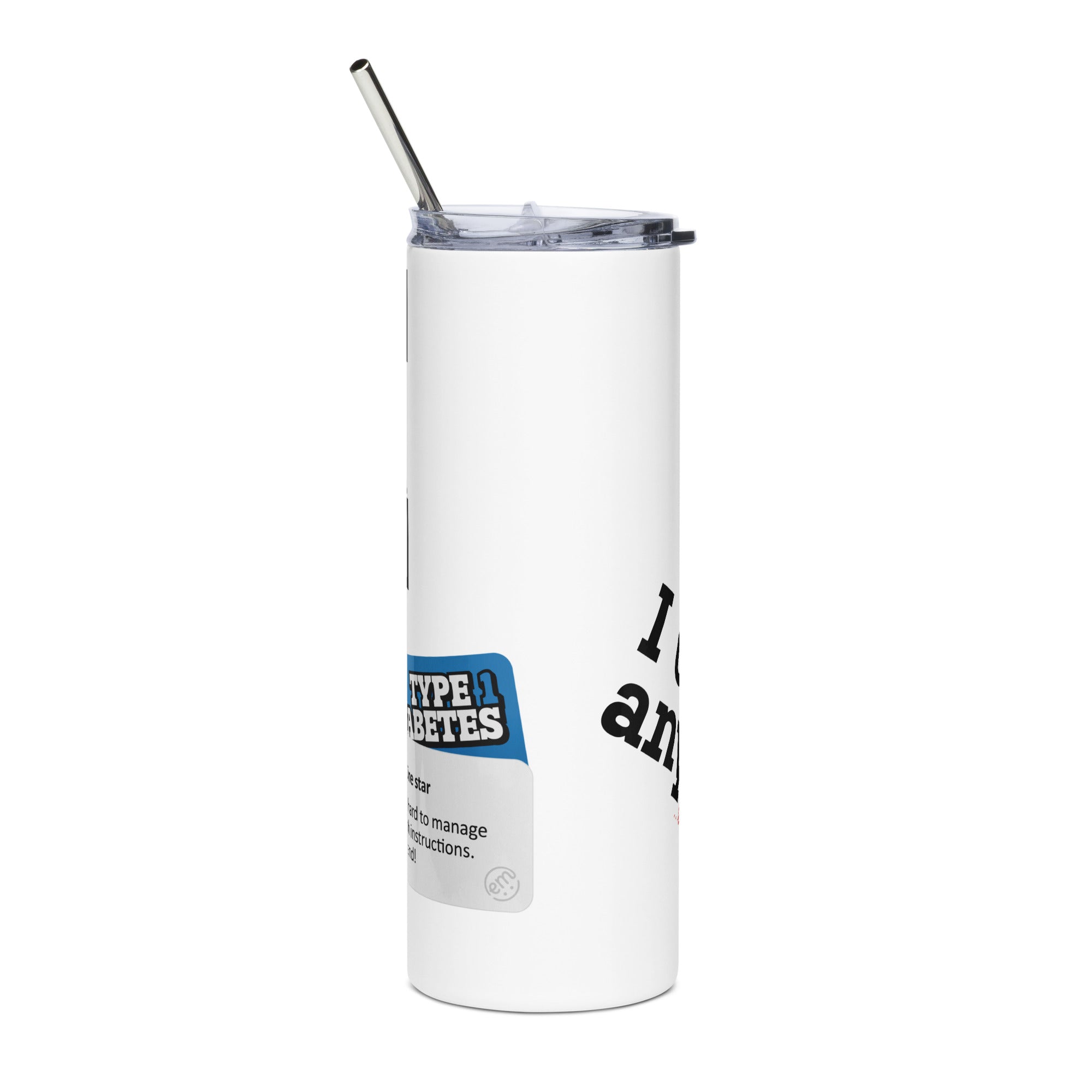 ExpressionMed T1D Sticker Variety Stainless steel tumbler