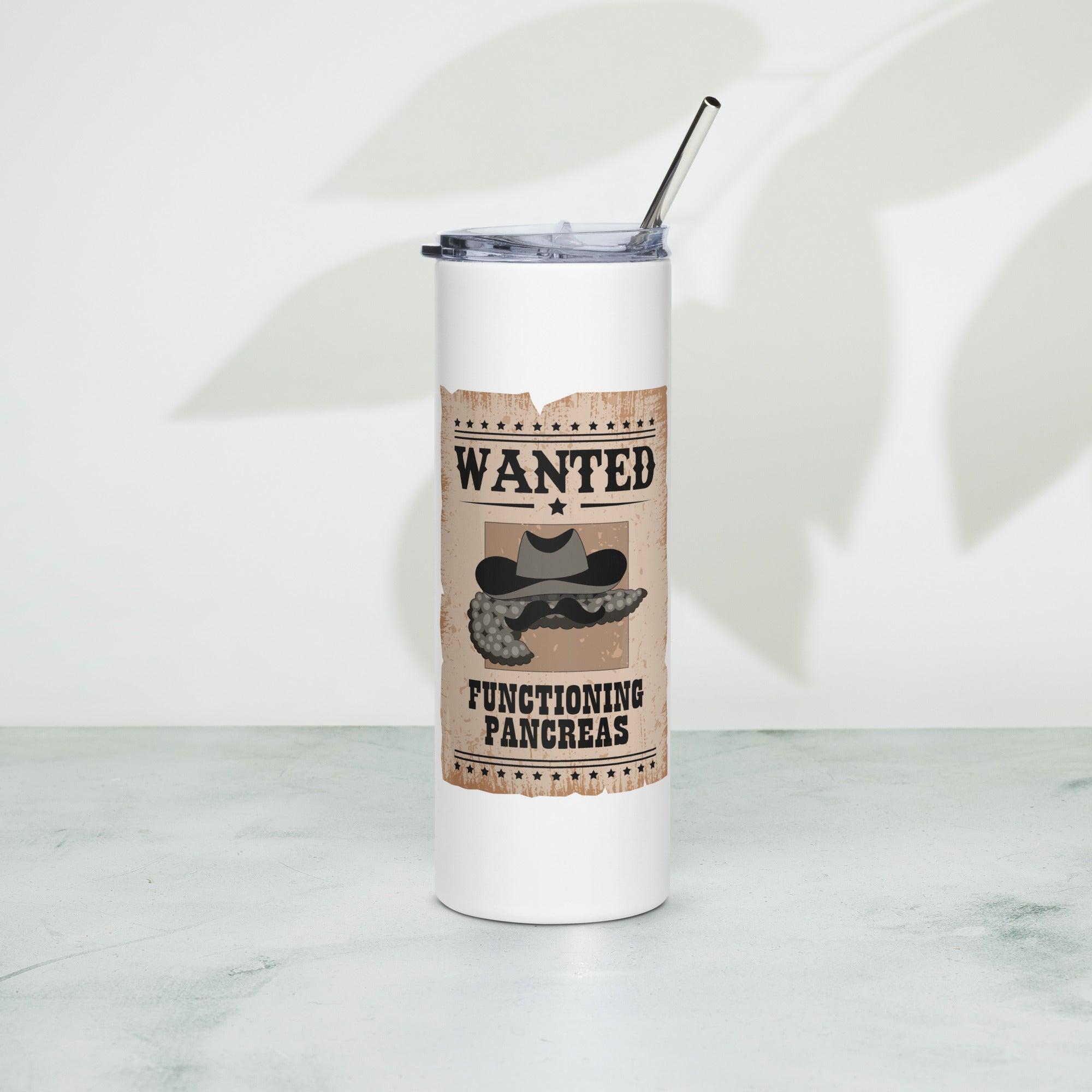 ExpressionMed Wanted Poster in Antique Brown Stainless steel tumbler